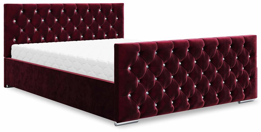 Manželská posteľ 180 cm Quintin (hnedá) (s roštom a úložným priestorom). Vlastná spoľahlivá doprava až k Vám domov. 1047150