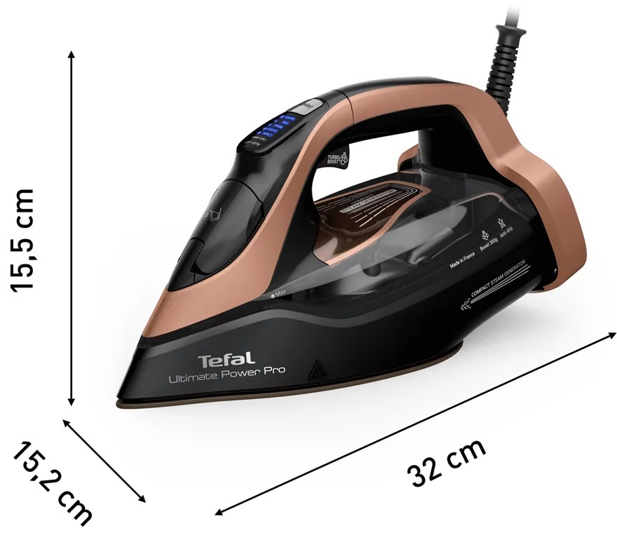 Naparovacia žehlička Tefal Ultimate Power Pro FV9E50E0 Medená/Čierna