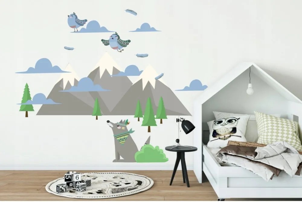 Dekoračná nálepka na stenu život v prírode 60 x 120 cm