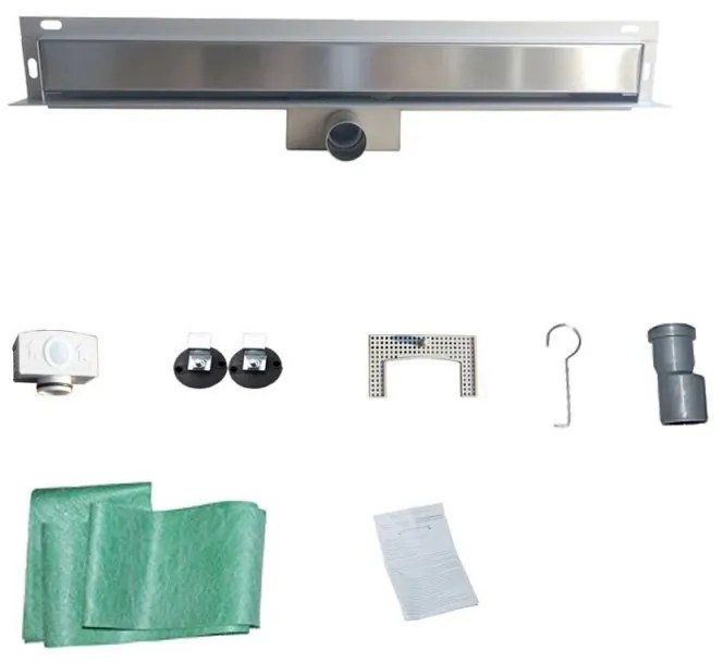 Odtokový žľab k stene MEXEN FLAT WALL 90 cm