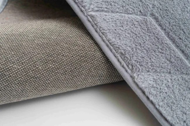 Koberec RABBIT 3D strieborný kruh