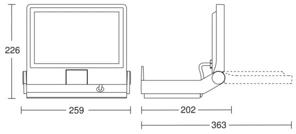 Steinel 069544 - LED Reflektor XLED PRO ONE Plus LED/33,1W/230V IP44 antracit