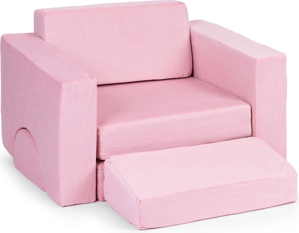 Dětské modulární křeslo DIY růžové