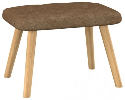 vidaXL Relaxačná stolička s podnožkou 62x68,5x96 cm sivohnedá látková-