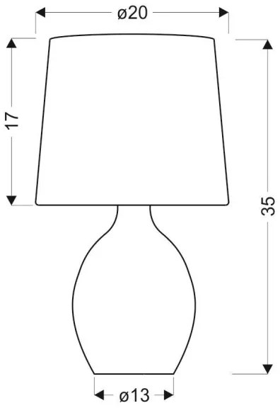 Stolná lampa AMBON 1xE14/40W/230V čierna