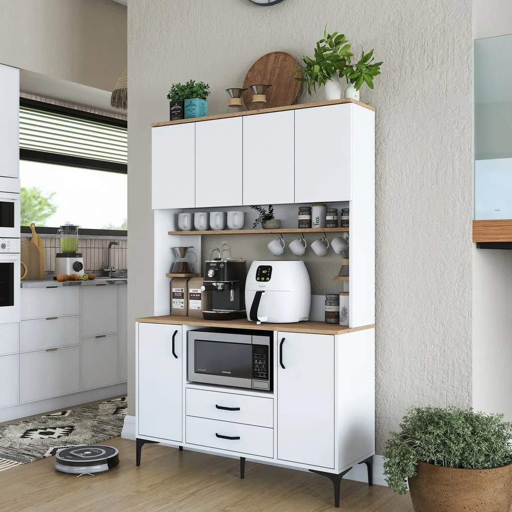 Skriňa Jedy Walnut and White