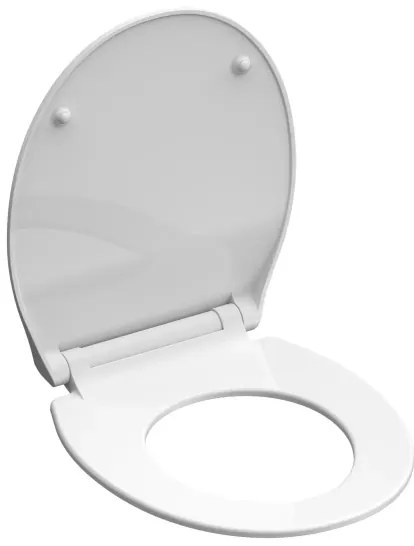 Schütte 82700 - WC sedadlo SLIM WHITE SoftClose z duroplastu