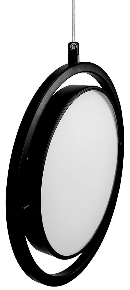 Toolight Toolight, LED závesné svietidlo 26cm, 5W, 4000K, APP1790-CP, čierna, OSW-06067