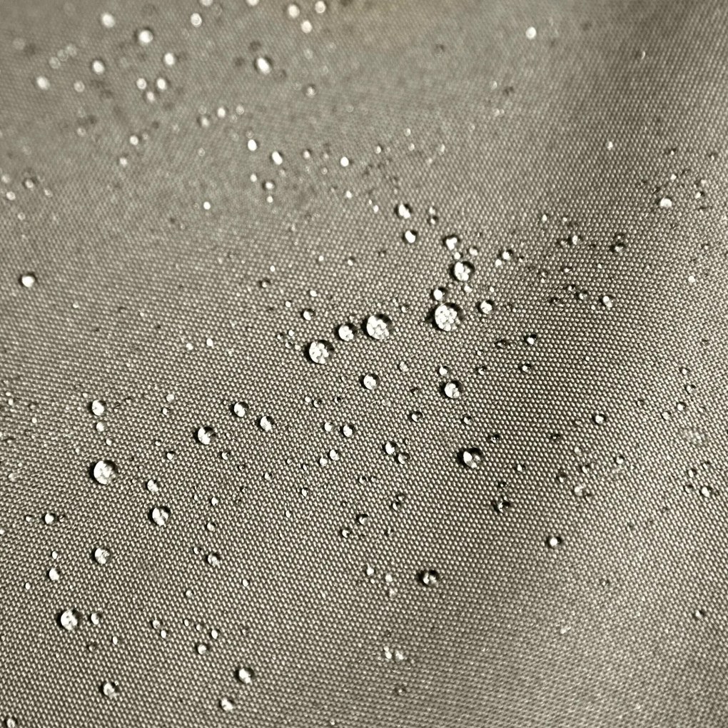 ZÁHRADNÝ VODEODOLNÝ ZÁVES NA PÚTKACH GARDEN 155X260 CM TMAVOBÉŽOVÁ