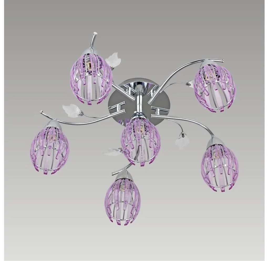 Prezent 61212 - Bodové svietidlo EZZO 6xG9/33W/230V fialová