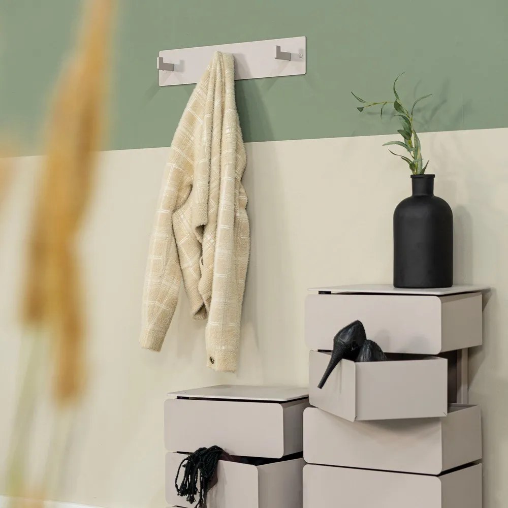 Taupe kovový nástenný vešiak 50 cm Leatherman – Spinder Design