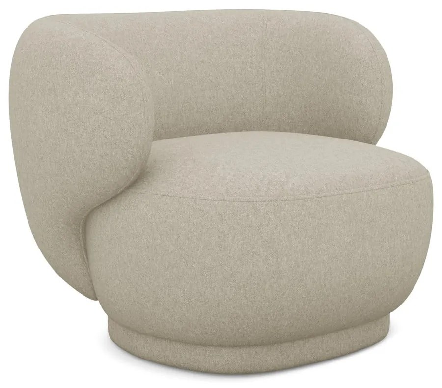 Béžové kreslo Hina – Makamii