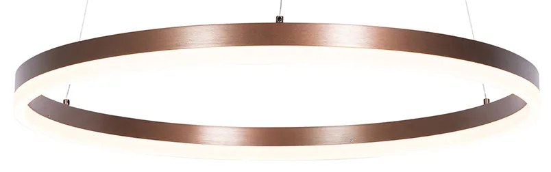 Závesné svietidlo tmavá bronz 60 cm vrátane LED 3-stupňové stmievateľné - Anello