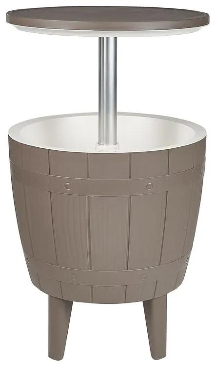Chladiaci barový stolík ⌀ 48 cm sivý SILG Beliani