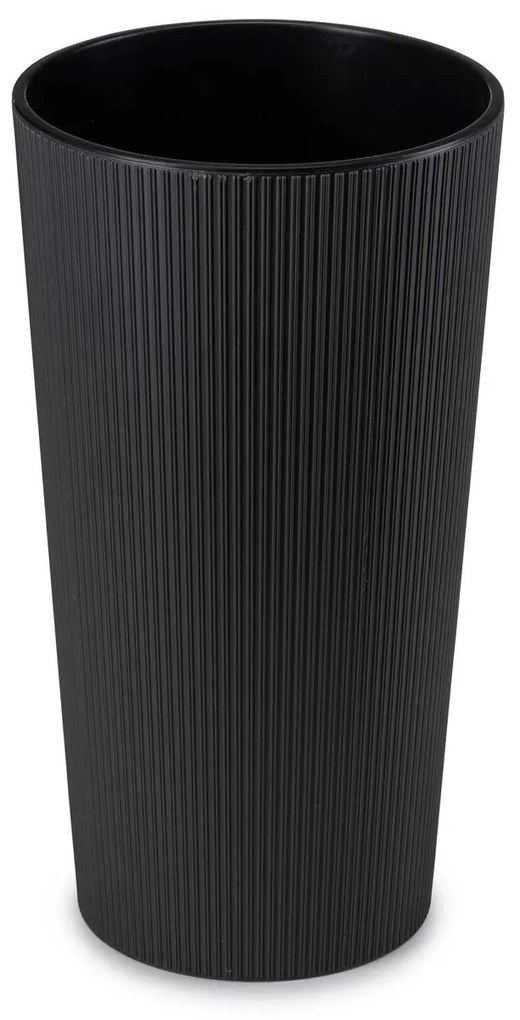 PLASTOVÝ KVETINÁČ URBANIKA ECO 19,5X36,5 CM ČIERNA