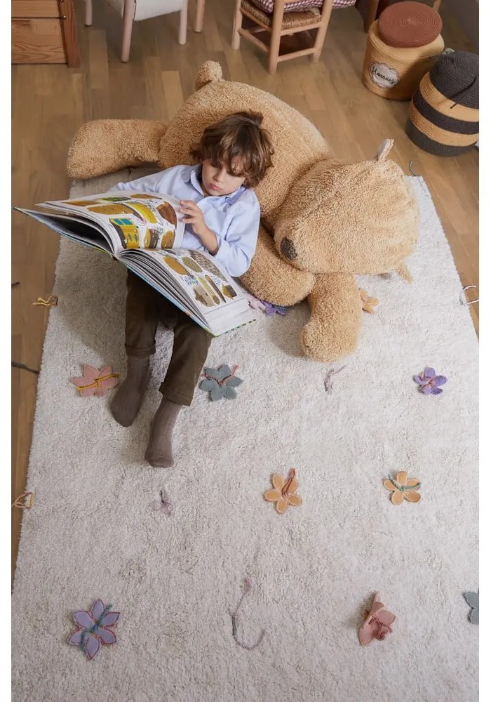 Hnedý detský puf Sleepy Bear – Lorena Canals
