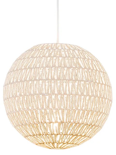 Retro závesné svietidlo biele 40 cm - Lina Ball 40