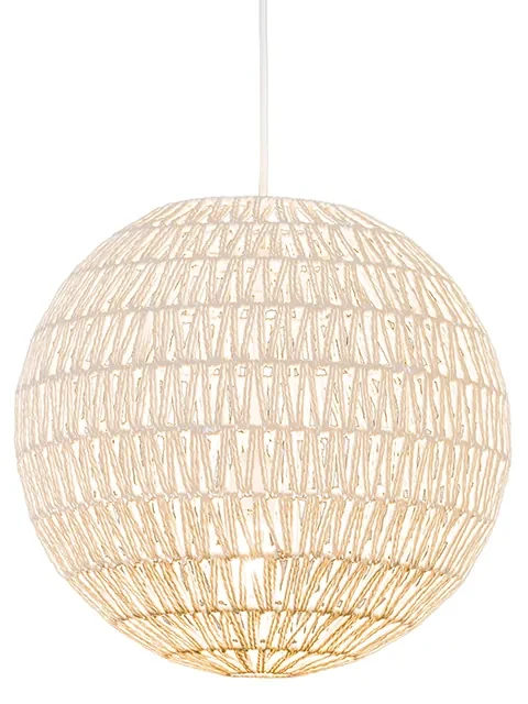 Retro závesné svietidlo biele 40 cm - Lina Ball 40