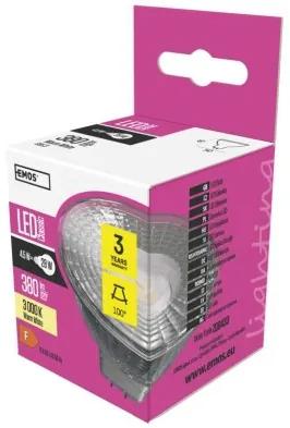 EMOS LED žiarovka, GU5,3, 4, W, teplá biela