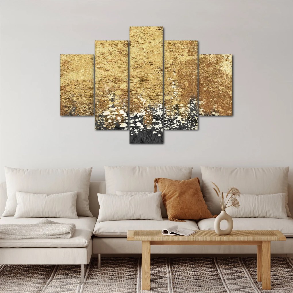 Obraz - Zlatá štruktúra N⁰3 (150x105 cm)