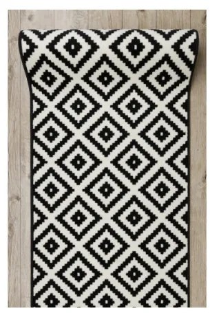 Behúň BCF MORAD Ruta romby čierny / krém - Výpredaj