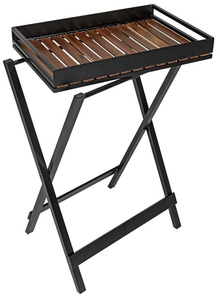 Odkladací stolík s doskou z akácie 42x60 cm Taba - Wenko