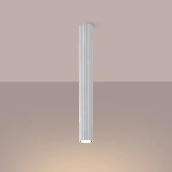 Sollux SL.1534 - Bodové svietidlo KARBON 1xGU10/10W/230V 60 cm biela