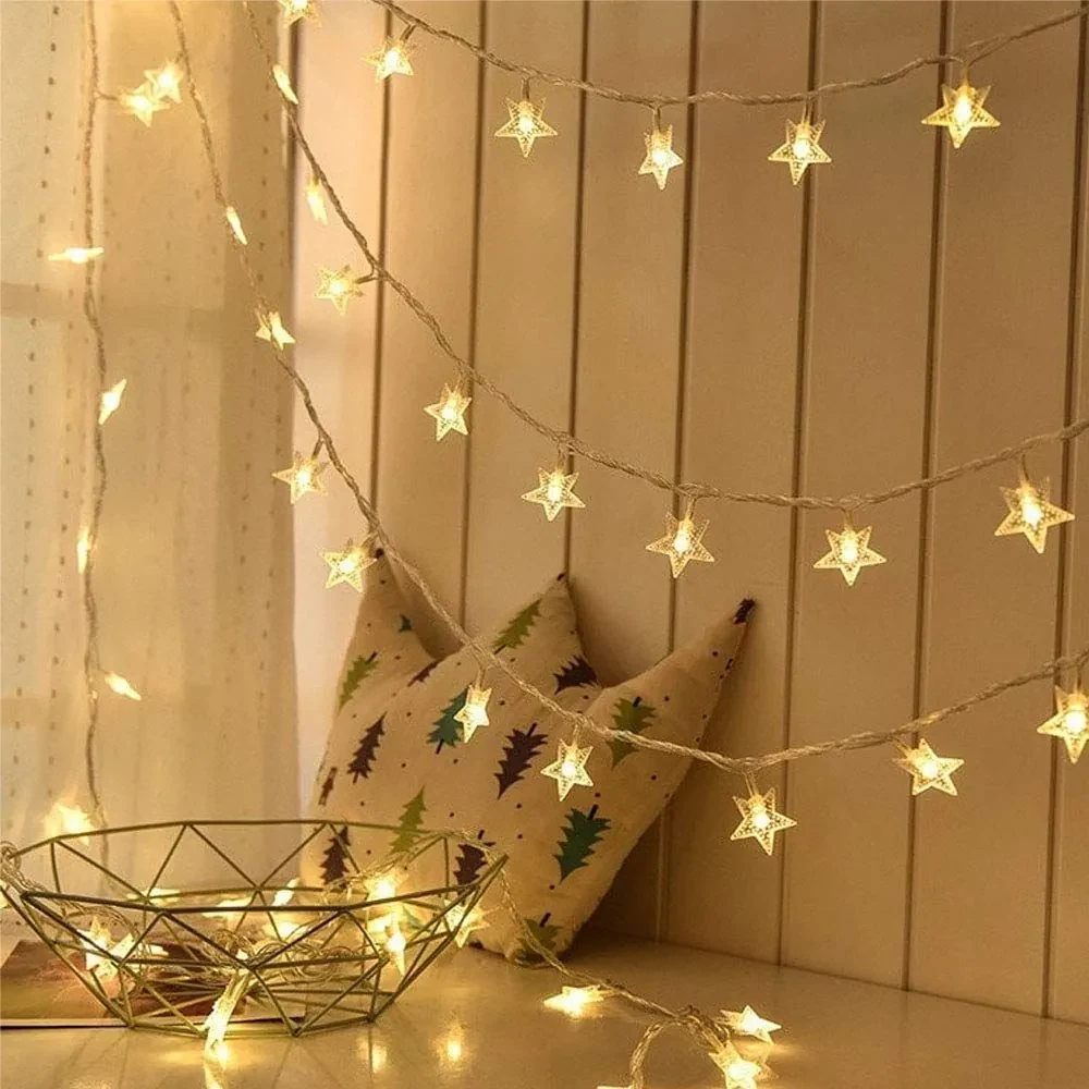 Tutumi Tutumi, LED svetlá na vianočný stromček Zlaté hviezdy 3m 391020, CHR-00312