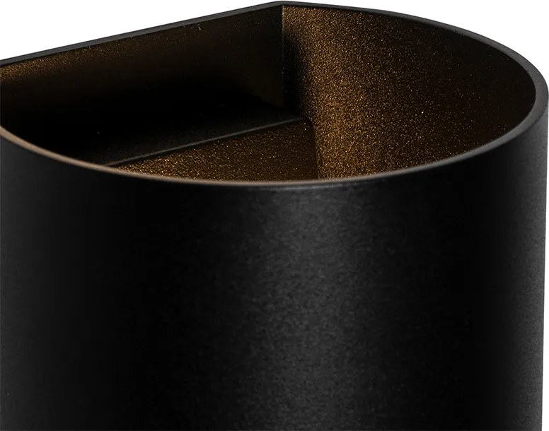 Moderná nástenná lampa čierna - Sabbio