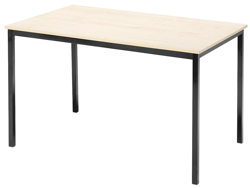 Jedálenský stôl JAMIE, 1200x800 mm, breza/čierna