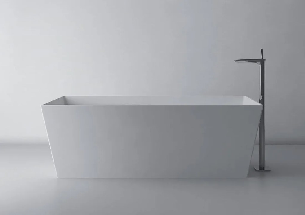 Gelco Gelco, KVADRIE - vaňa, 1590x650x550mm, liaty mramor, objem 360l, biela lesk, GVKV1590