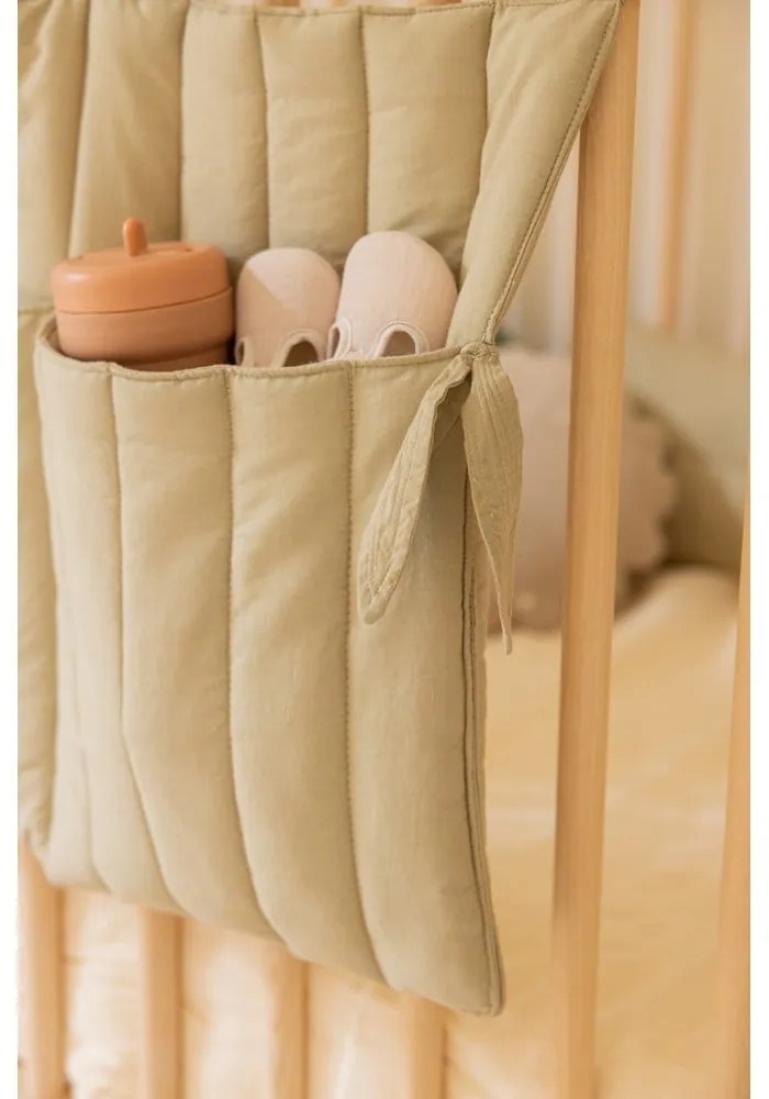 Vreckár na detskú postieľku 40 cm Benjamin Olive – Lorena Canals