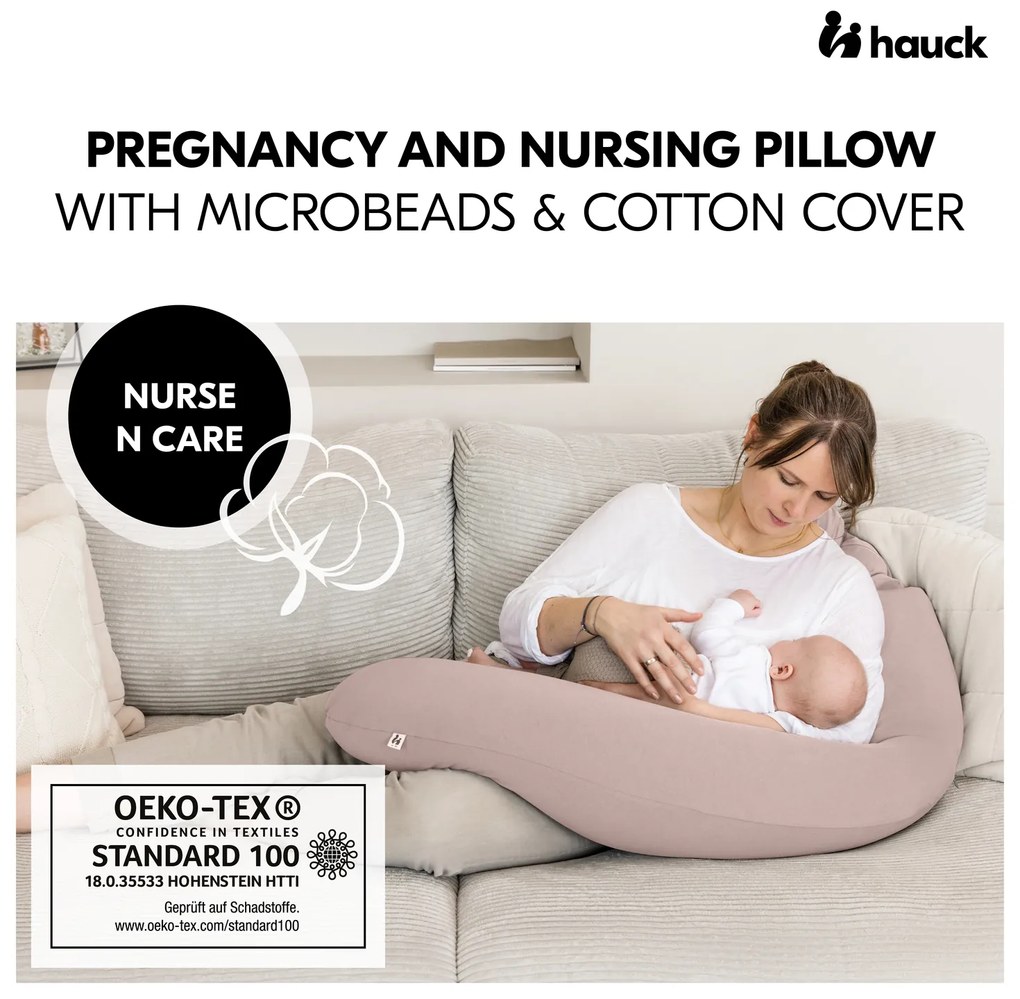 Hauck Multifunkčný vankúš NURSE N CARE, Smoky Pink