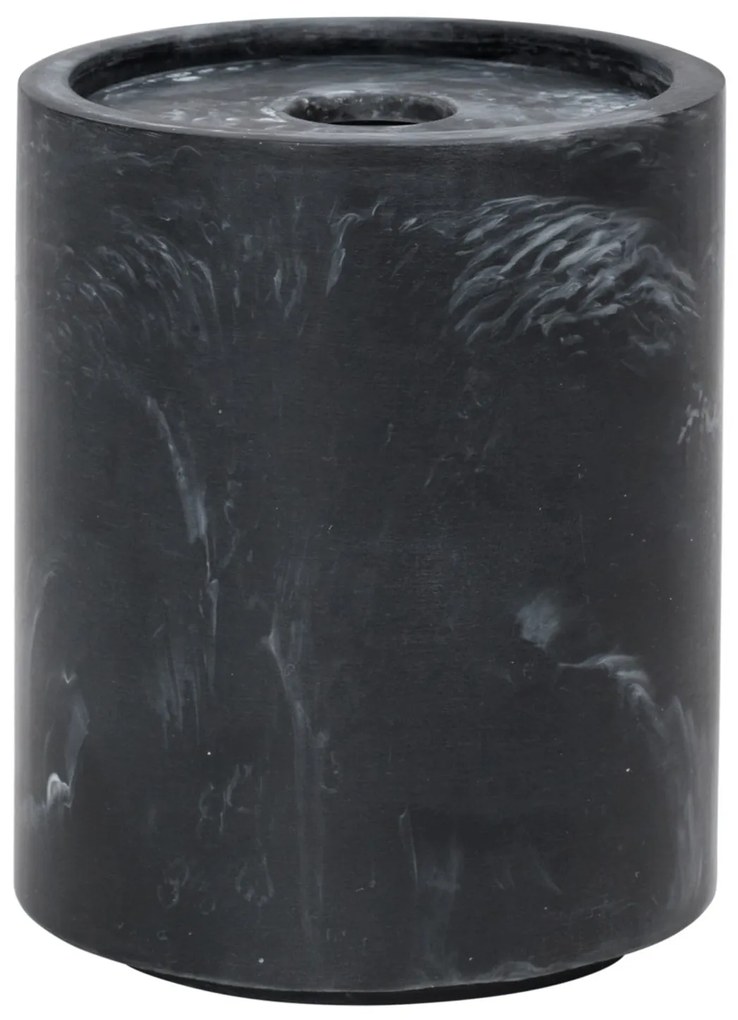 Ferm Living Dóza na vatové tyčinky Mist Charcoal