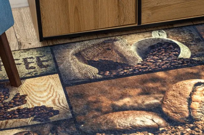 Protišmykový koberec / behúň ANDRE 50090 hnedý