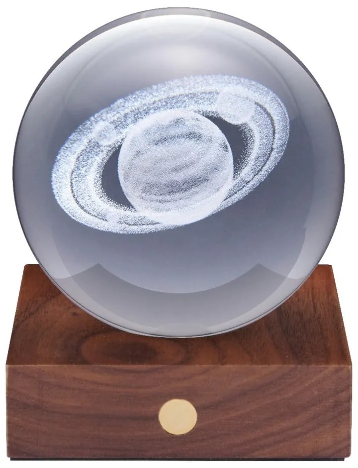 Tmavohnedá svetelná dekorácia na USB Amber – Gingko