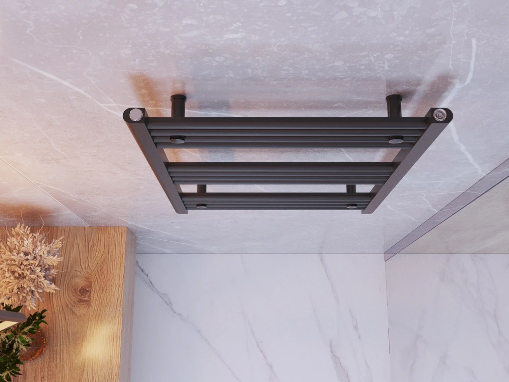 Erga Basic, vykurovacie teleso 800x600 mm, 370 W, čierna, ERG-LAV-BASIC-8060-BK