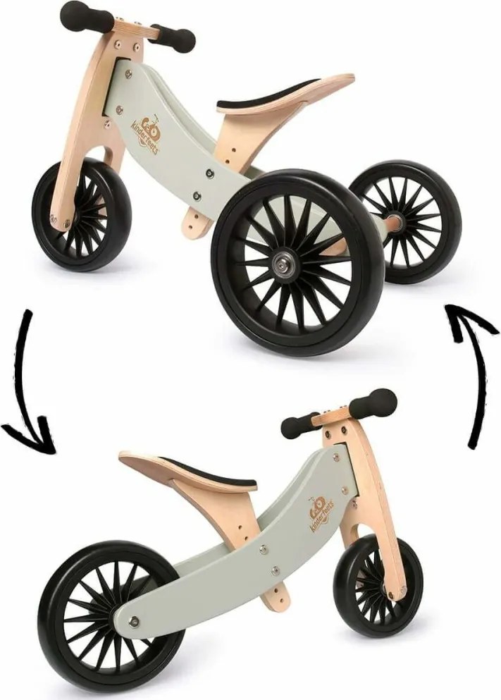 Drevené balančné odrážadlo Tiny Tot Plus 2v1 zelená