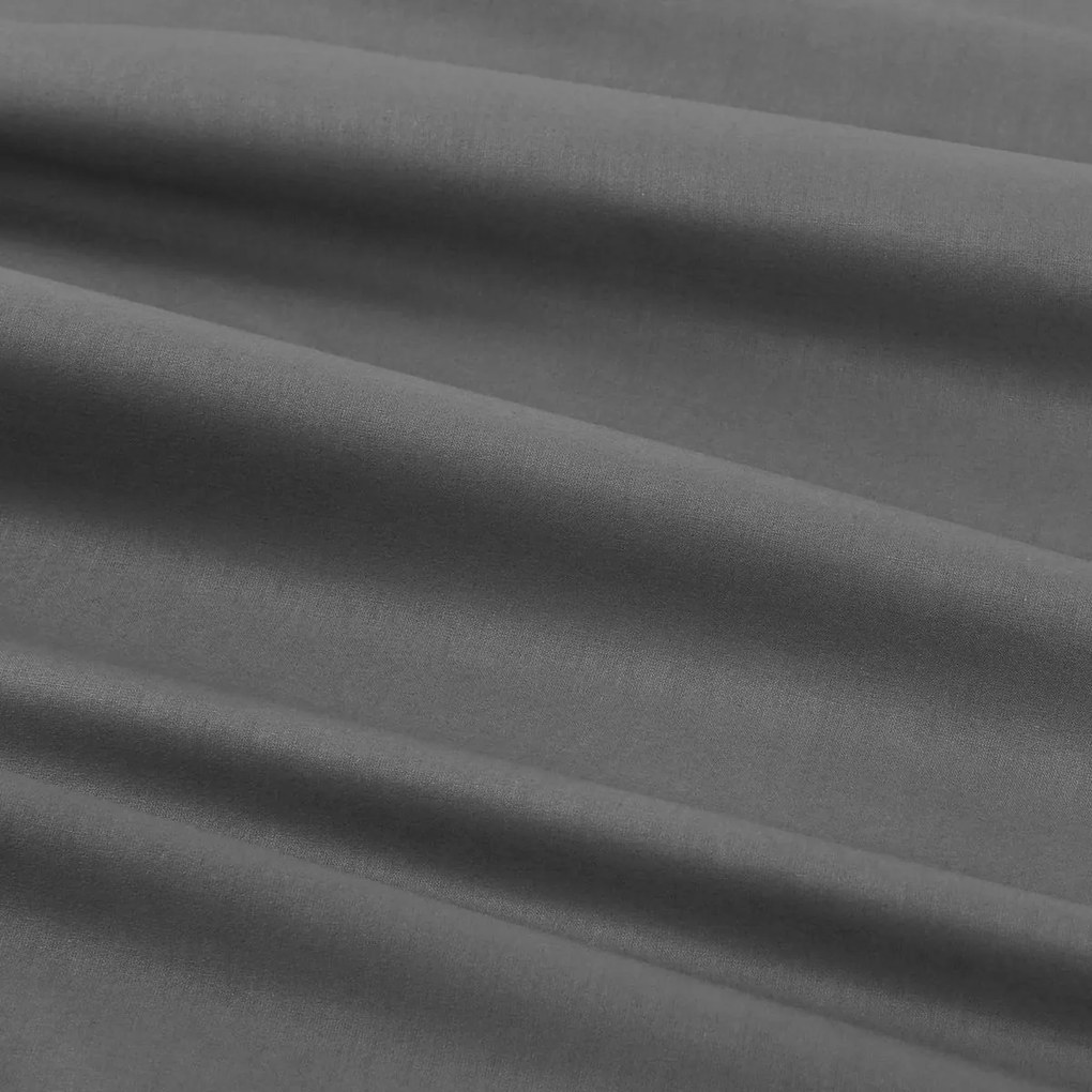 Goldea oválny obrus 100% bavlnené plátno - tmavo sivý 140 x 180 cm