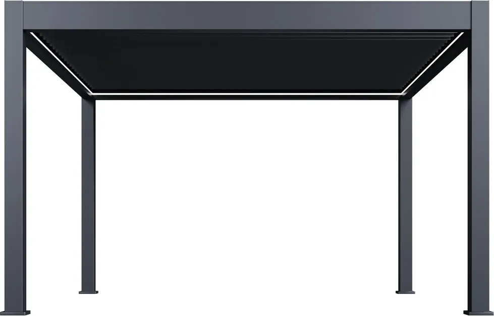 Luxusná ELEKTRICKÁ bioklimatická pergola PRESTIGE 4x4 m, hliník - voľne stojaca