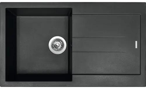 Granitový drez AMANDA 860 Pureblack 500 x 860 mm čierna TLAM86050026