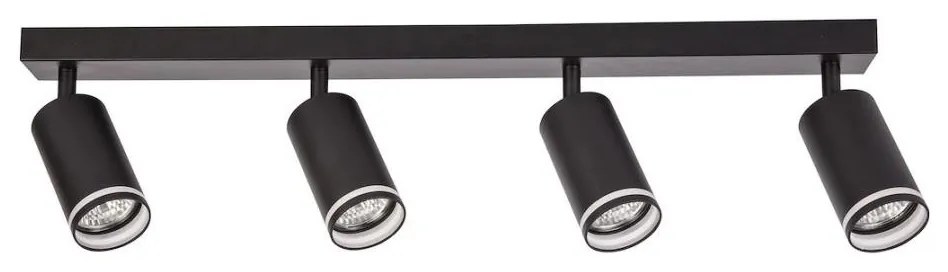 Bodové svietidlo PIPE 4xGU10/10W/230V čierne