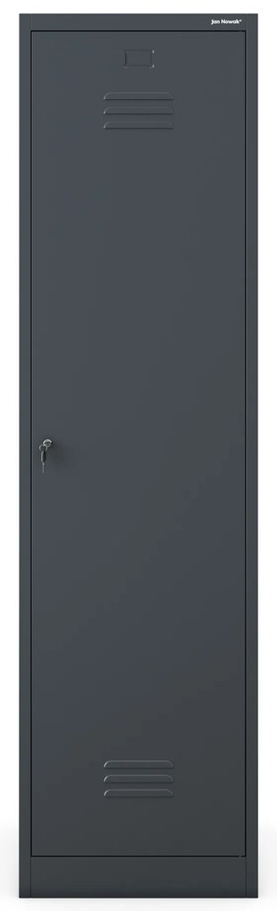Kovová viacúčelová skriňa AGNES, 500 x 1850 x 500 mm, antracitová