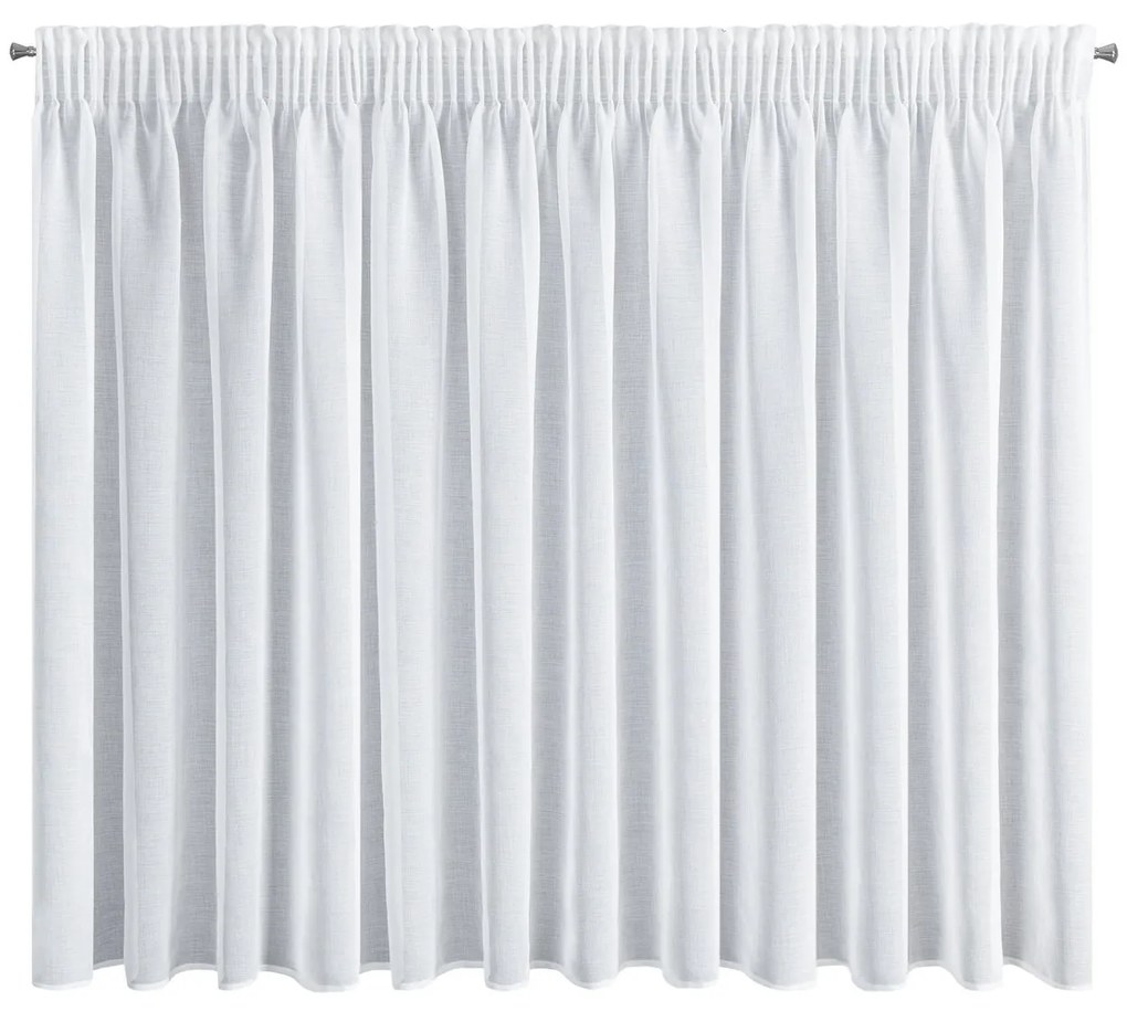 ZÁCLONA NA PÁSKE LANA 350X150 CM BIELA