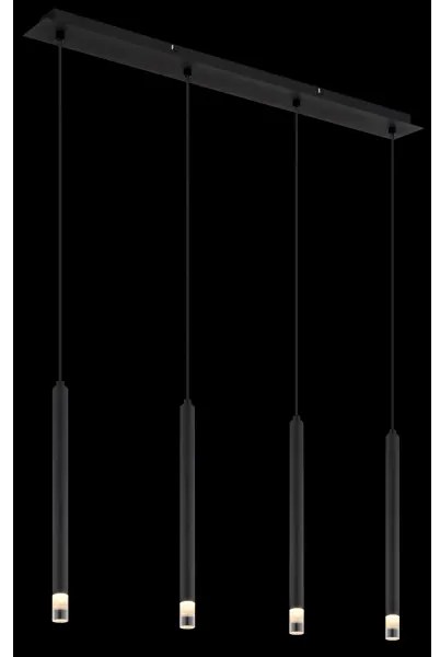 Globo 15629-4 - Luster na lanku BLAKE 4xG9/4W/230V čierna