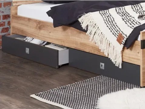 Úložné zásuvky pod posteĺ (set 2 ks) Liverpool, dub%