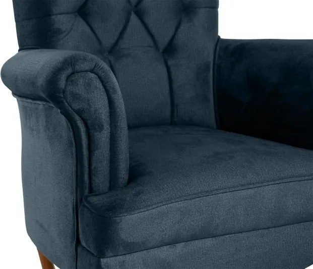 Kreslo Panama 1, modrá (monolith 77)