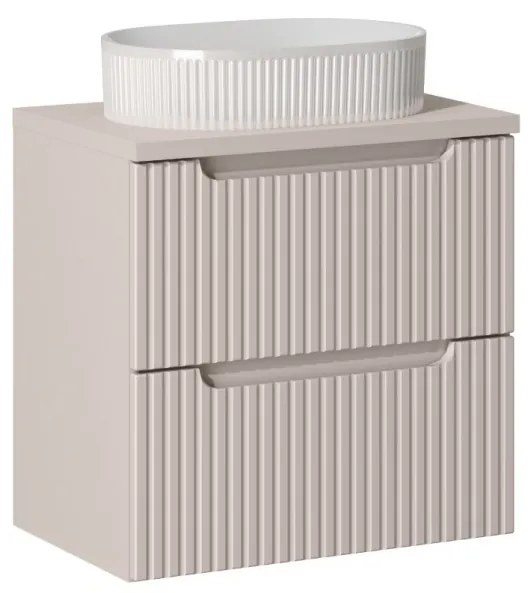 Umývadlo na dosku BEYOND 3 56 cm biele