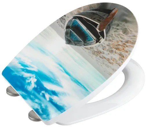 WENKO 23532100-WC sedátko, nosnosť 300/350 kg, 36,5 x 45 cm, pestrofarebné/strieborné