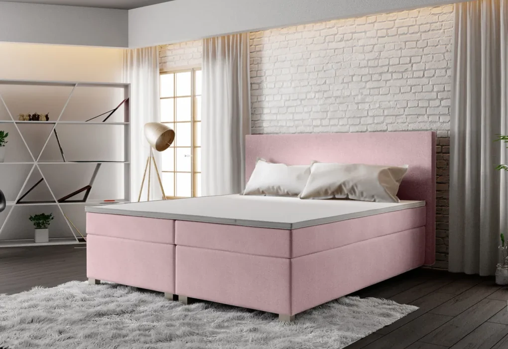 Posteľ Boxspring SIMPLE + rošt + matrace, 180x200, cosmic 16